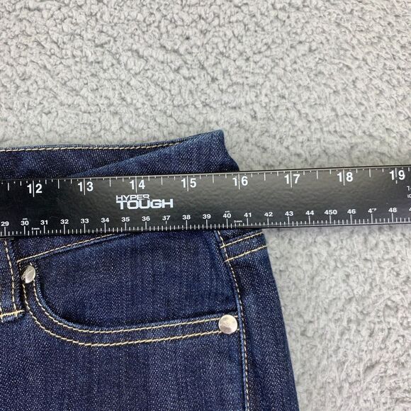 White House‎ Black Market Jeans Womens 8 (31x22) Blue Stretch Straight Cropped - Picture 8 of 11